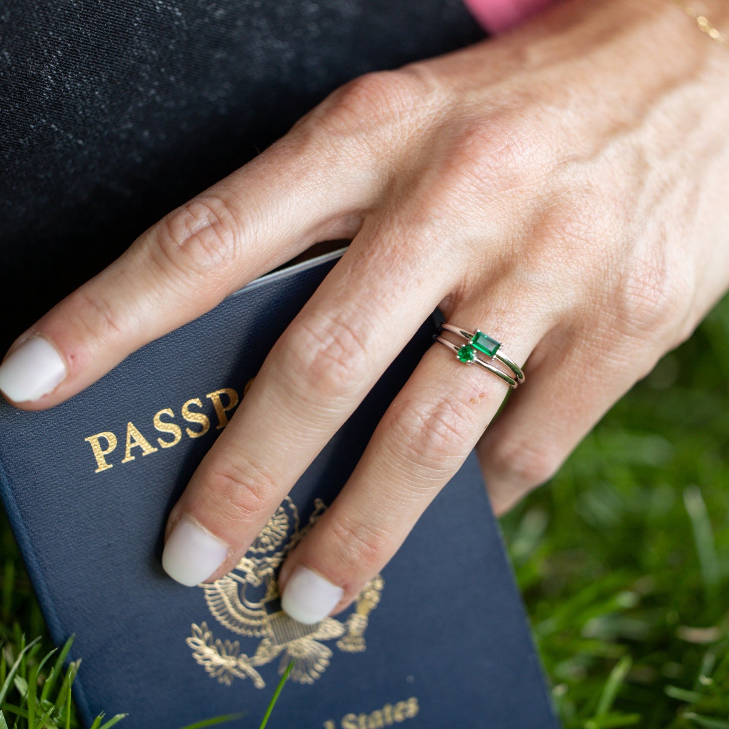 Emerald Round Stackable - Get Ready for St Patty's Day!