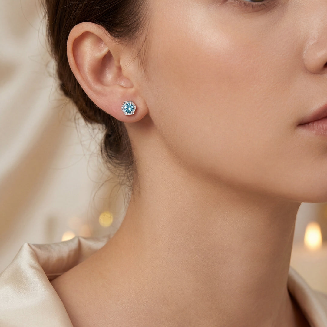 Starlette Pluto Earrings – Minimalist Studs