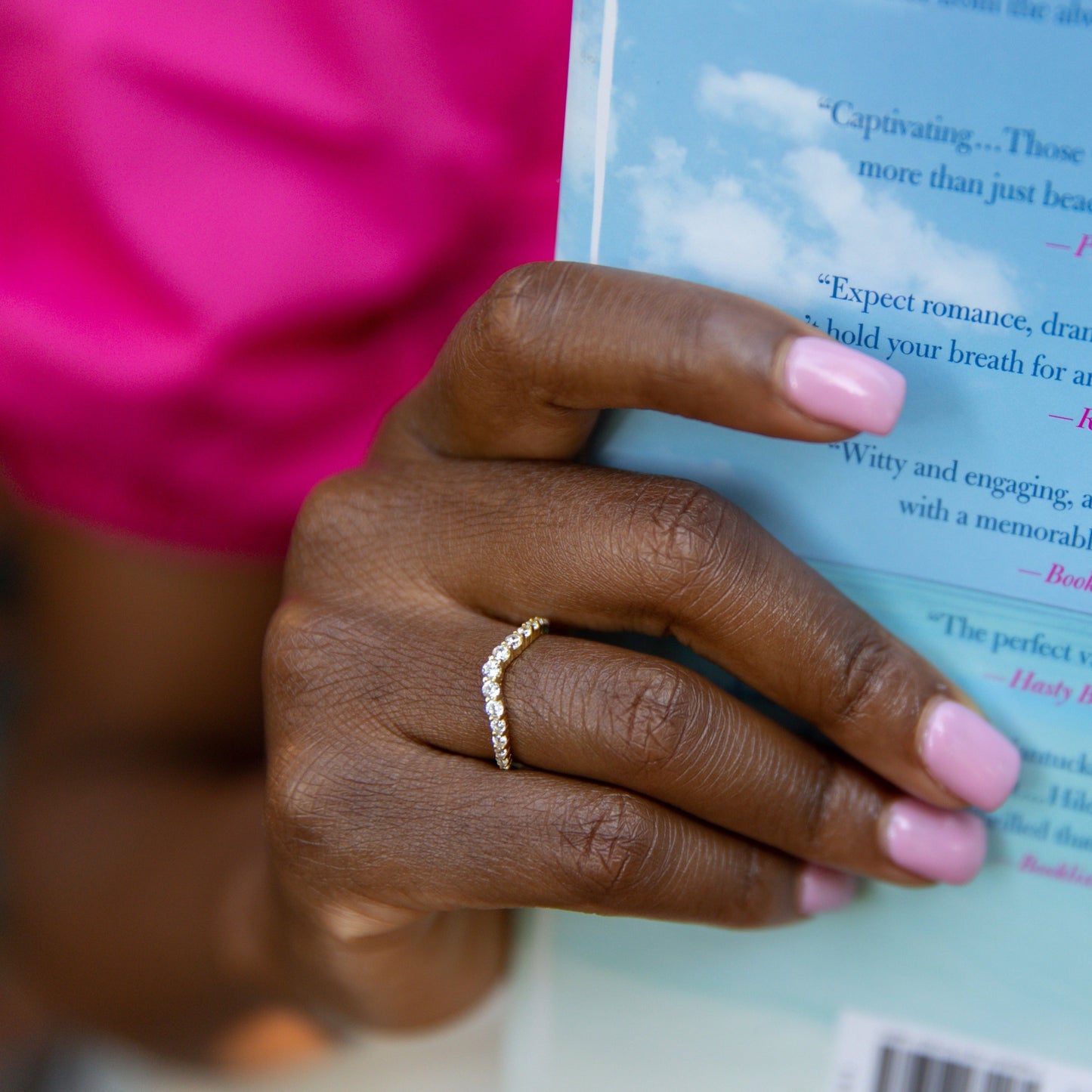 Gloria Stackable Ring in Gold - The Perfectly Stackable Superstar!