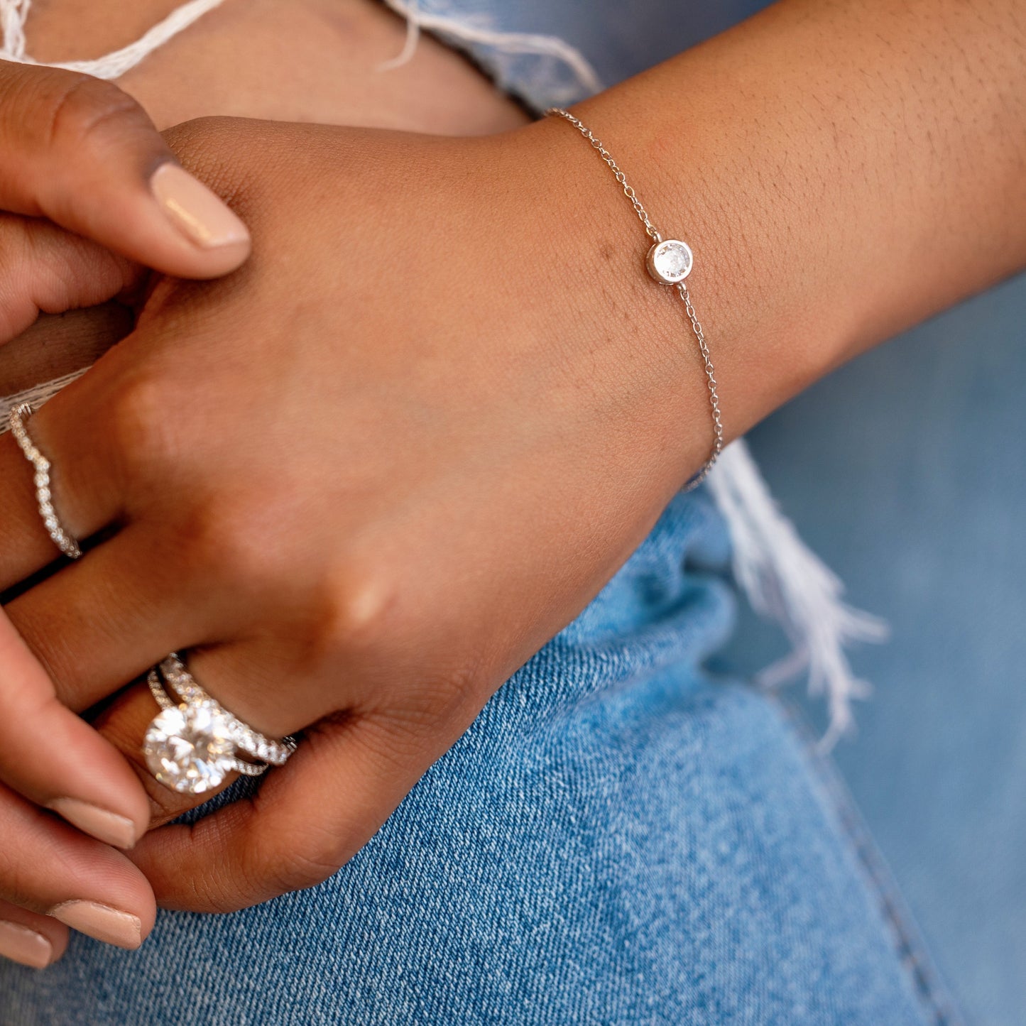 Bezel Solitaire Bracelet - A Classic Must-Have in Your Collection