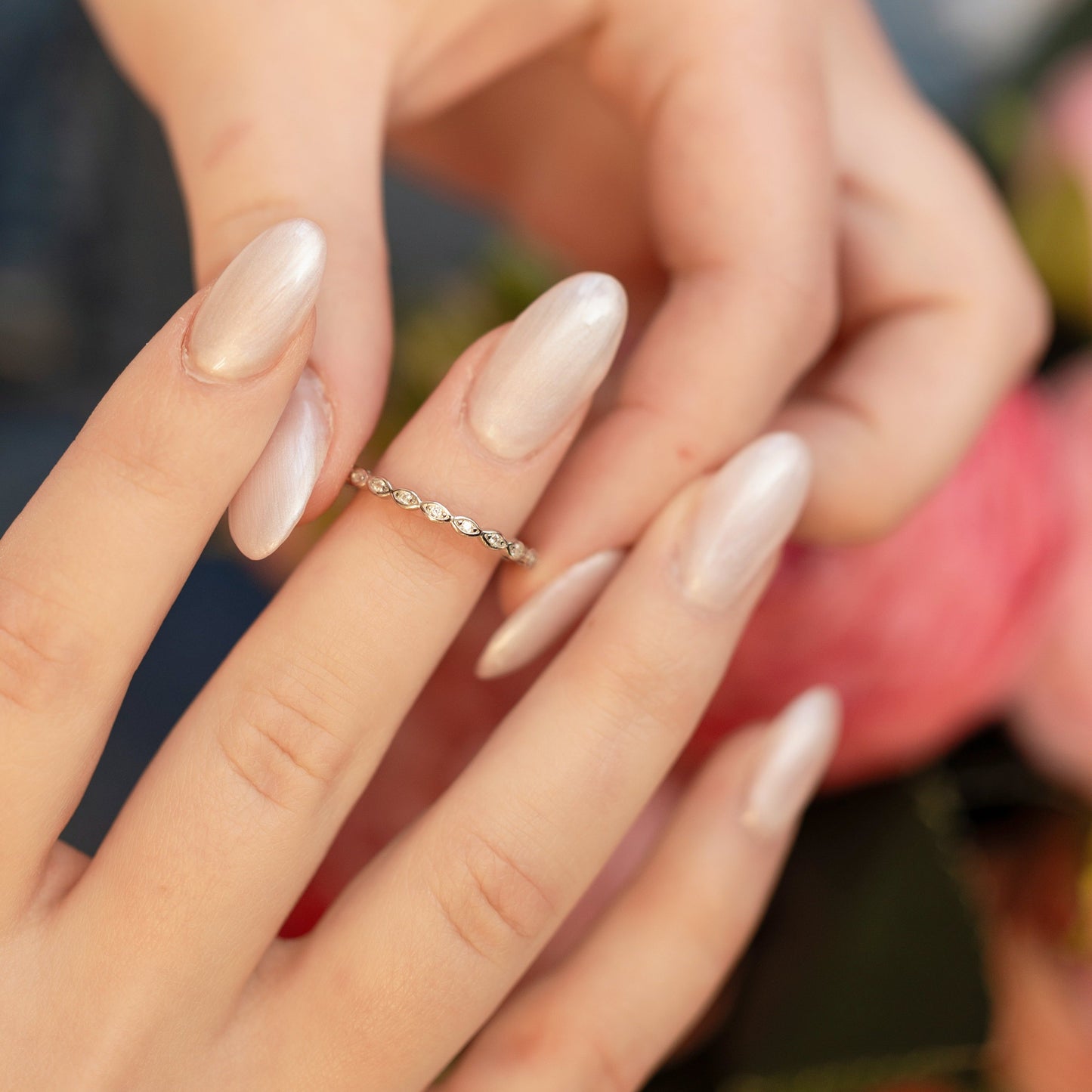 Vanessa Eternity Ring in Silver - Super Stacker!