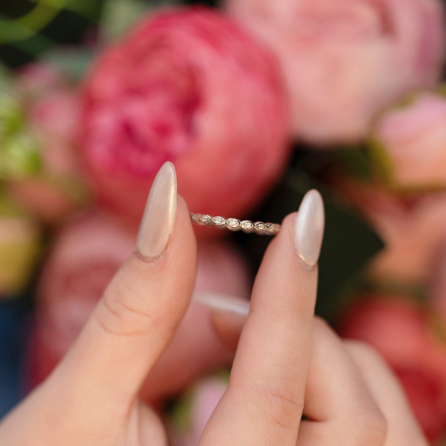 Vanessa Eternity Ring in Silver - Super Stacker!