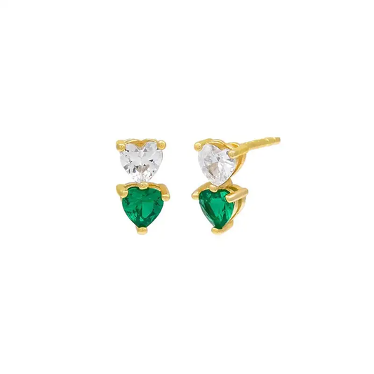 Lucky Earrings in Gold - Luck and Love Together!