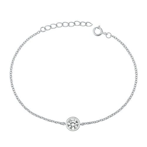 Bezel Solitaire Bracelet - A Classic Must-Have in Your Collection