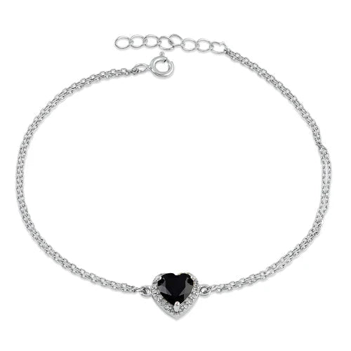 Black Heart Bracelet