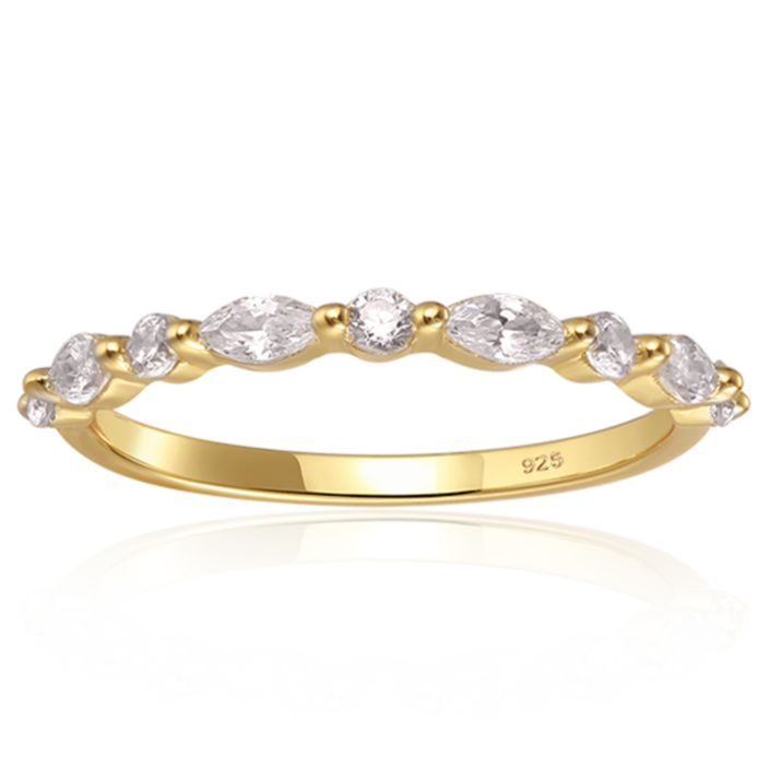 Rosalind Stackable Ring in Gold - Effortlessly Stackable!