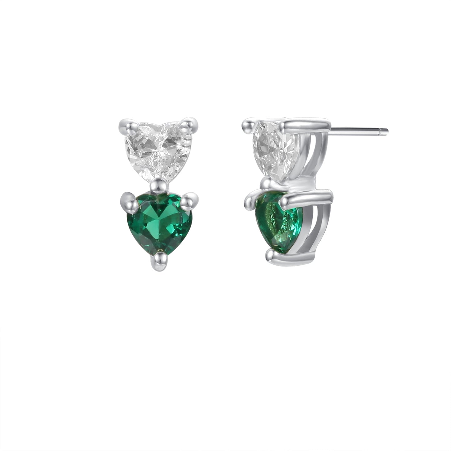 Lucky Earrings in Silver - Luck and Love Together!