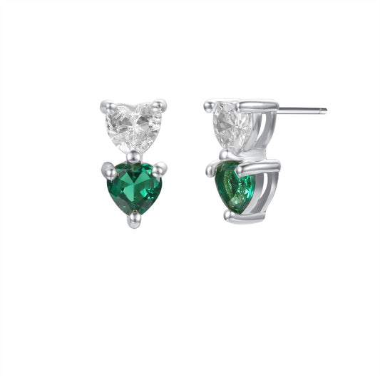 Lucky Earrings in Silver - Luck and Love Together!