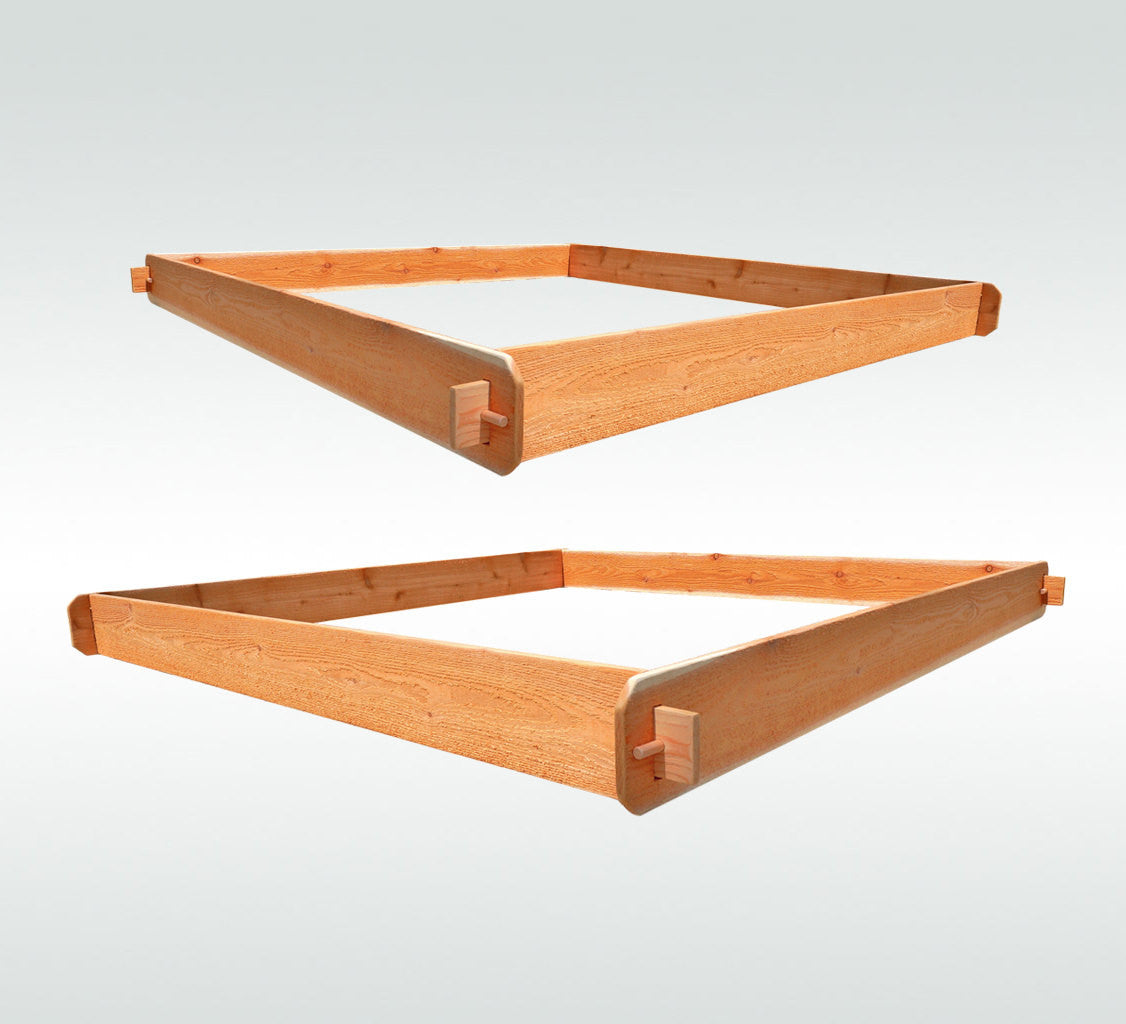 Timberlane Gardens Raised Garden Bed Kit Large Double Deep (Two 6x6) Select Cedar