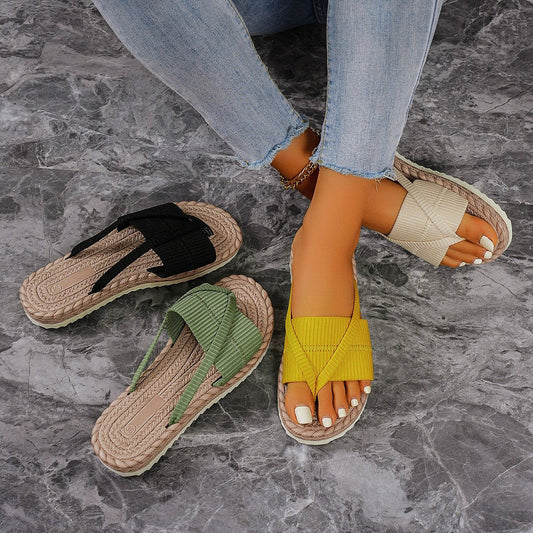 Women's  Beach Vacation Sandals Fashion Toe-Strap Flip-Flops Slipper