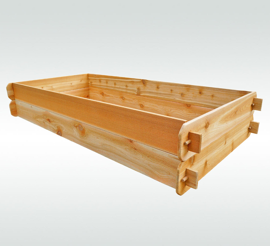 Timberlane Gardens Raised Garden Bed Kit Double Deep (Two 3x6) Select Cedar