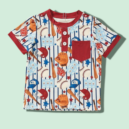 Vintage Baseball Boy Top