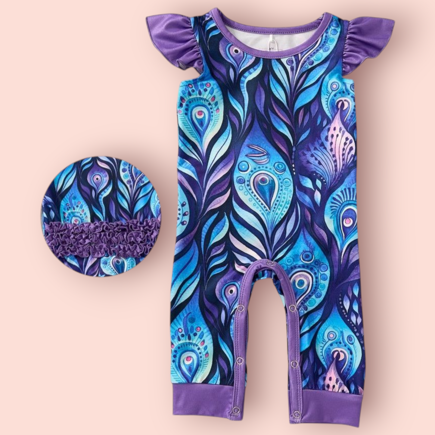 Majestic Plumes Romper